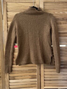 Jenni Kayne Cozy Wool Blend Turtleneck Sweater in brown size XXS